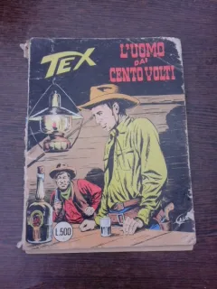 Revista Tex nr.186/1979, l'uomo dai cento yolti  (carte cu benzi desenate, text in limba italiana)
