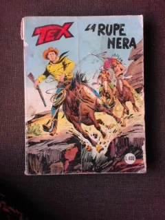 REVISTA TEX NR.206/1977, LA RUPE NERA, REVISTA CU BENZI DESENATE, TEXT IN LIMBA ITALIANA