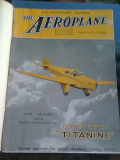 REVISTA THE AEROPLANE - 8 NUMERE 1935