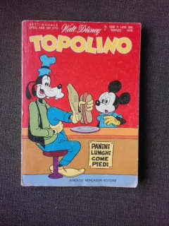REVISTA TOPOLINO NR, 1058/1976, REVISTA CU BENZI DESENATE, PENTRU COPII (TEXT IN LIMBA ITALIANA)