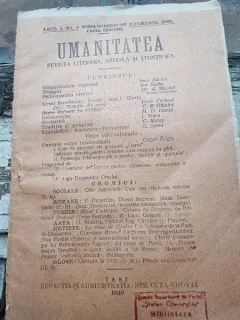 Revista Umanitatea nr.6/1920