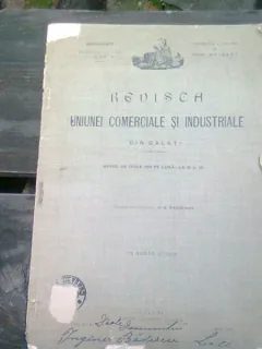REVISTA UNIUNEI COMERCIALE SI INDUSTRIALE DIN GALATI /MAI 1908