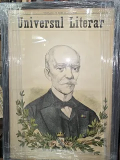 Ziarul Universul Literar nr. 29/1897 - pe coperta Vasile Alexandri – inramat