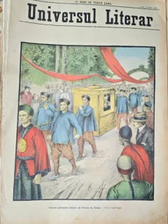 Revista Universul Literar nr.21/1898  pe coperta Sosirea printului Henric de Prusia in China