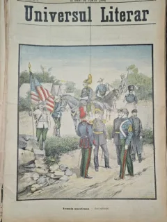 Revista Universul Literar nr.24/1898  pe coperta armata americana