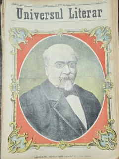 Revista Universul Literar nr.27/1897  pe coperta Mihail Kogalniceanu