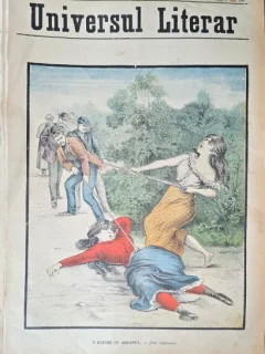 Revista Universul Literar nr.30/1898  pe coperta O rapire cu arcanul