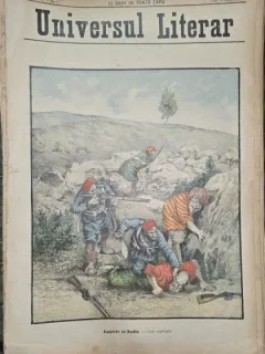 Revista Universul Literar nr.3/1898  pe coperta luptele din India