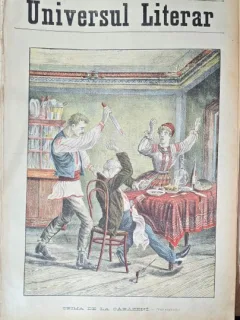 Revista Universul Literar nr.32/1897  pe coperta crima de la Carazeni