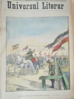 Revista Universul Literar nr.33/1897  pe coperta Sosorea Imparatului Wilhelm in Rusia