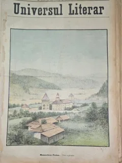 Revista Universul Literar nr.39/1897  pe coperta Manastirea Putna