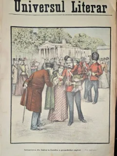 Revista Universul Literar nr.42/1898  pe coperta Intoarcerea din Sudan la Londra a grenadirilor englezi