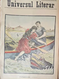 Revista Universul Literar nr.44/1898  pe coperta O intamplare la bai