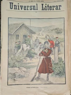Revista Universul Literar nr.46/1898  pe coperta Ciuma din Turkestan