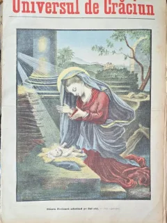 Revista Universul Literar nr.51/1897  pe coperta Sfanta Fecioara adorand pe Fiul sau