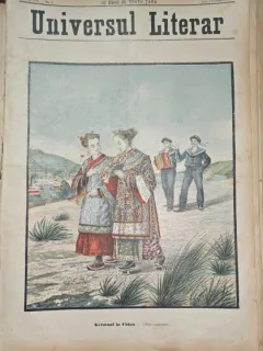 Revista Universul Literar nr.6/1898  pe coperta Germani in China