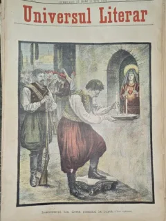 Revista Universul Literar nr.8/1897  pe coperta insurgentii din Creta pornind la lupta