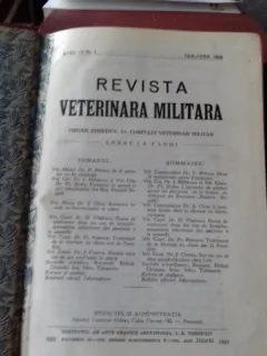 REVISTA VETERINARA MILITARA NR.1-2/1933