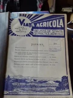 REVISTA VIATA AGRICOLA NR.1-12/1938