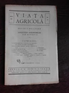 REVISTA VIATA AGRICOLA NR.10/1923