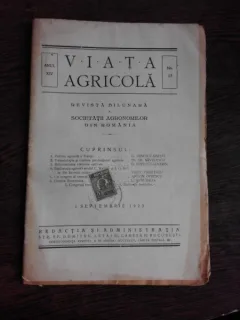 REVISTA VIATA AGRICOLA NR.17/1923