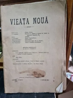 Revista Vieata Noua Nr. 11 Ianuarie 1914
