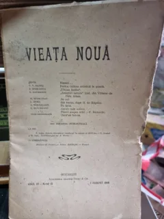 Revista Vieata Noua Nr. 12 august 1908