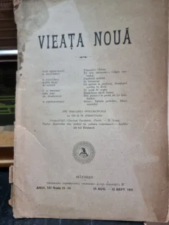 Revista Vieata Noua Nr. 13-15 August Septembrie 1911