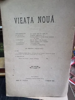 Revista Vieata Noua Nr. 22 ianuarie 1909