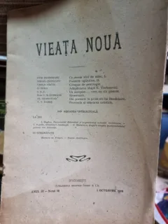 Revista Vieata Noua Nr.16 octombrie 1908