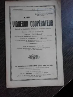 REVISTA VIGNEROM COOPERATEUR NR.4/1935  (TEXT IN LIMBA FRANCEZA)