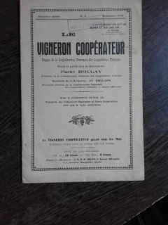 REVISTA VIGNEROM COOPERATEUR NR.9/1934  (TEXT IN LIMBA FRANCEZA)