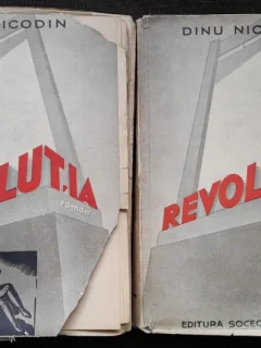 Revolutia-gravuri in lemn - Dinu Nicodin  2 volume