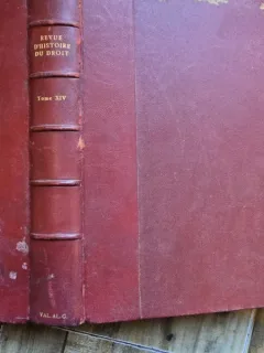 Revue D Histoire du droit Tome XIV