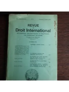 REVUE DE DROIT INTERNATIONAL NR.4/1973