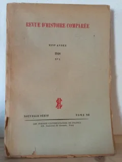 Revue D'Histoire Comparee. XXVI Annee. Nr, 2