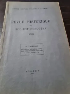 Revue Historique du Sud-Est Europeen Tome XXIII 1946