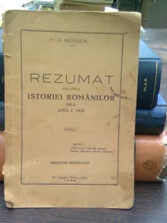 Rezumat asupra istoriei romanilor de la anul I-1935 - G. Boroda