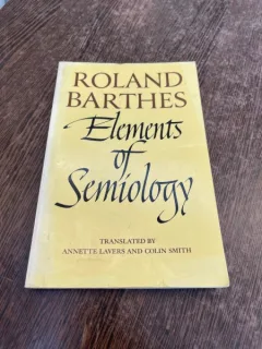 Roland Barthes - Elements of Semiology