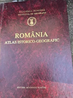 ROMANIA ATLAS ISTORICO-GEOGRAFIC, prima editie, colectiv Cornelia Bodea, Stefan Stefanescu..