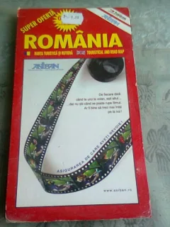 ROMANIA - HARTA TURISTICA SI RUTIERA
