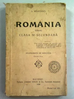 ROMANIA PENTRU CLASA A IV-A SECUNDARA - S. MEHEDINTI