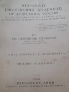 ROMANII DIN CAMPIA ARADULUI DE ACUM DOUA VEACURI-GHEORGHE CIUHANDU