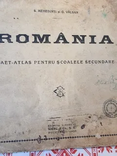 S. Mehedinti, G. Valsan - Romania. Caiet-Atlas pentru scoalele secundare