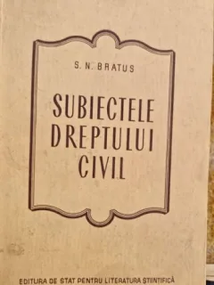 S. N. Bratus - Subiectele Dreptului Civil