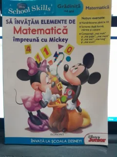 Sa invatam elemente de matematica impreuna cu Mickey, gradinita +4 ani
