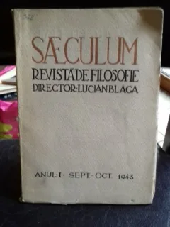 SAECULUM. REVISTA DE FILOZOFIE /SEPT-OCT 1943