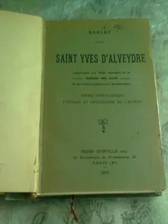 SAINT YVES D'ALVEYDRE - BARLET  (CARTE IN LIMBA FRANCEZA)