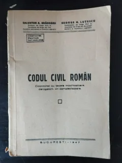 Salvator A. Bradeanu, George N. Lutescu - Codul Civil Roman