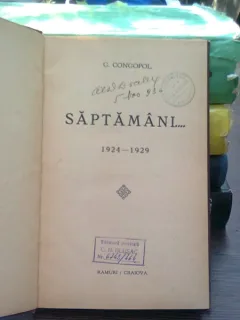 Saptamani  ... 1924 - 1929  - G. Congopol